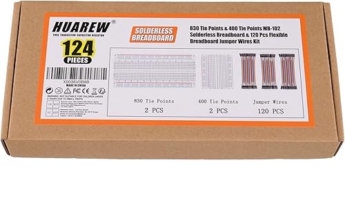 Miniatura 6 de El kit de cables de puente y tabla de cortar pan incluye 830 puntos de amarre para placa de cortar el pan y 400 puntos de amarre