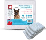 UPDATED 2026 Elimedical Redleaf Disposable Dog Diapers Male | Extra Small (50 Count) | Male Dog Diapers for Incontinence, Marking, Potty Training | Wetness Indicator, Breathable, Secure Fit Belly Band