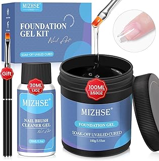 MIZHSE Capa base, gel base de 3.4 fl oz para ...