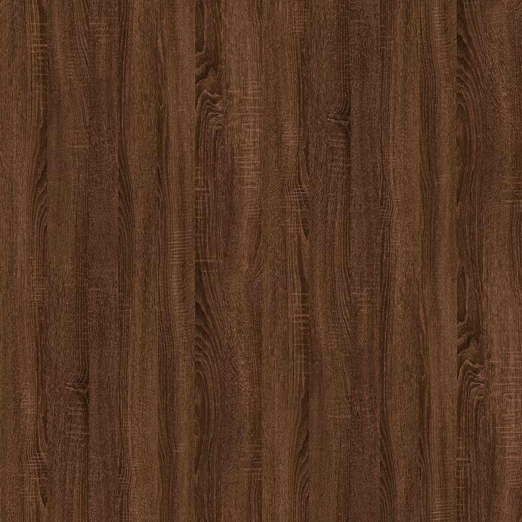 Stolik kawowy brązowy o wyglądzie dębu, 60 x 44,5 x 45 cm, materiał drewnopochodny, z regulacją wysokości, z miejscem do przechowywania, eleganckie meble do salonu, stolik pomocniczy, stolik