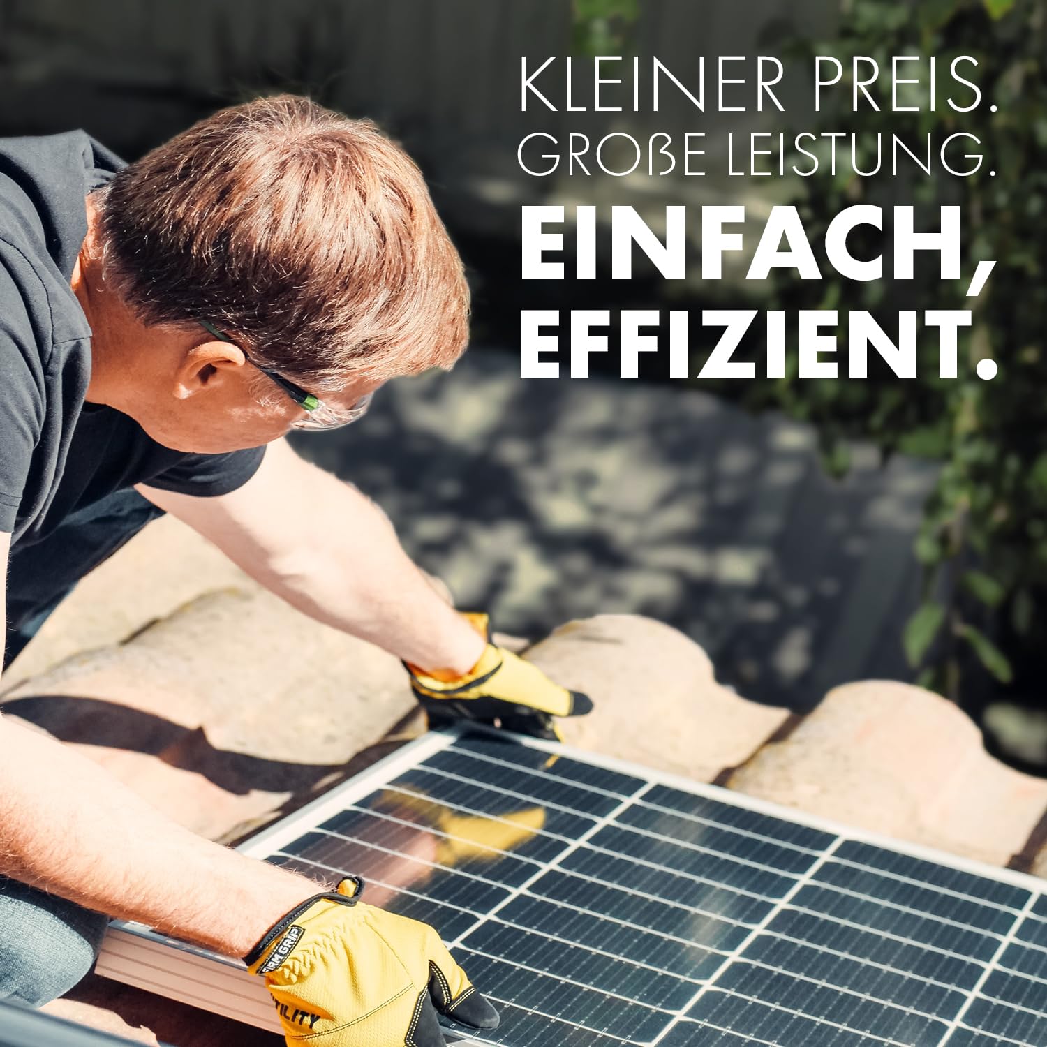SPAUN Balkonkraftwerk 1000W p | 800W Komplettset mit bis zu 1300Wp bifazialer PV-Leistung und 3m Anschlusskabel zum Einstecken in die Steckdose - Wifi Fernüberwachung, Mini-PV-Anlage, N-TOPCon