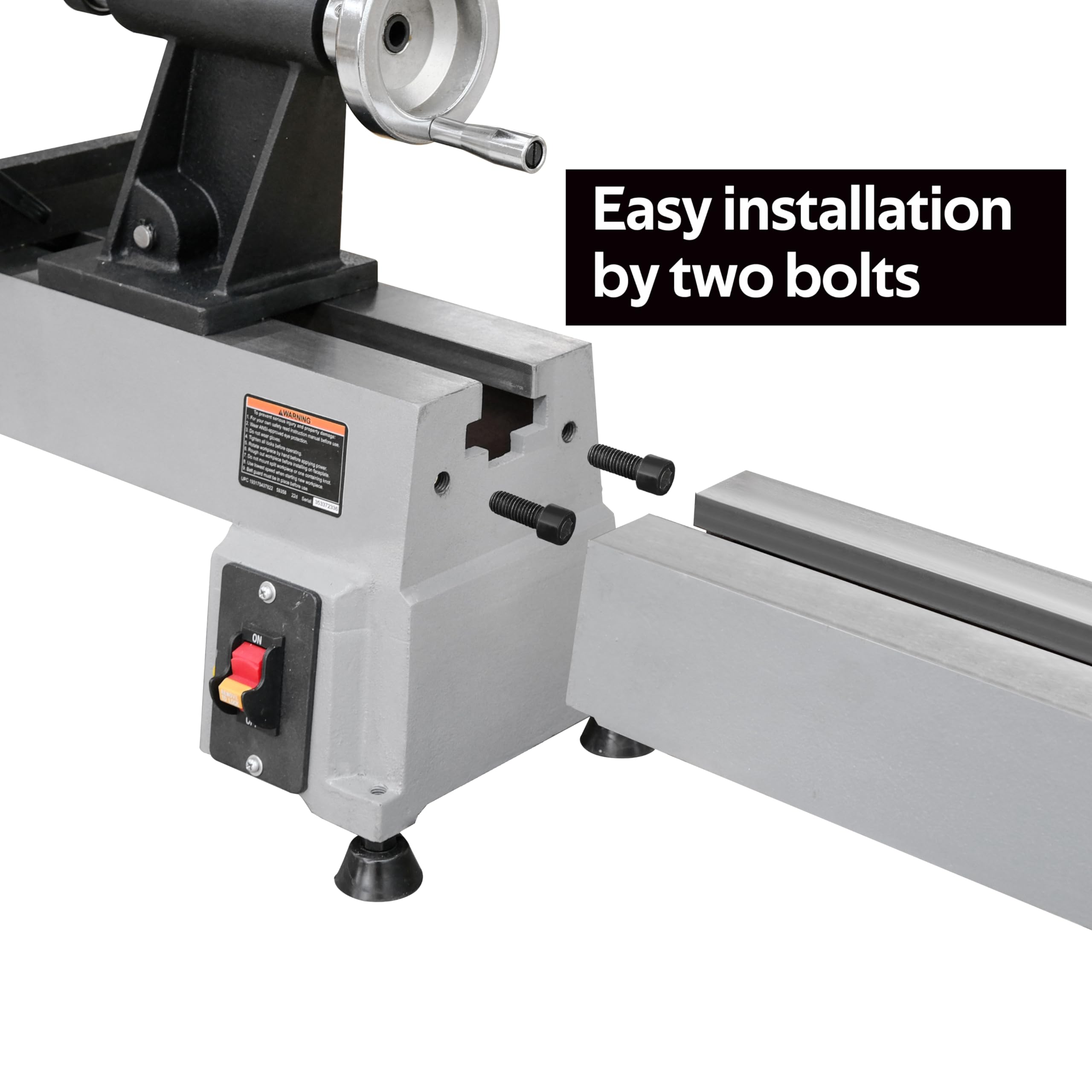 BMWOOD Extension Bed for Woodturning Lathe, Compatible with Harbor