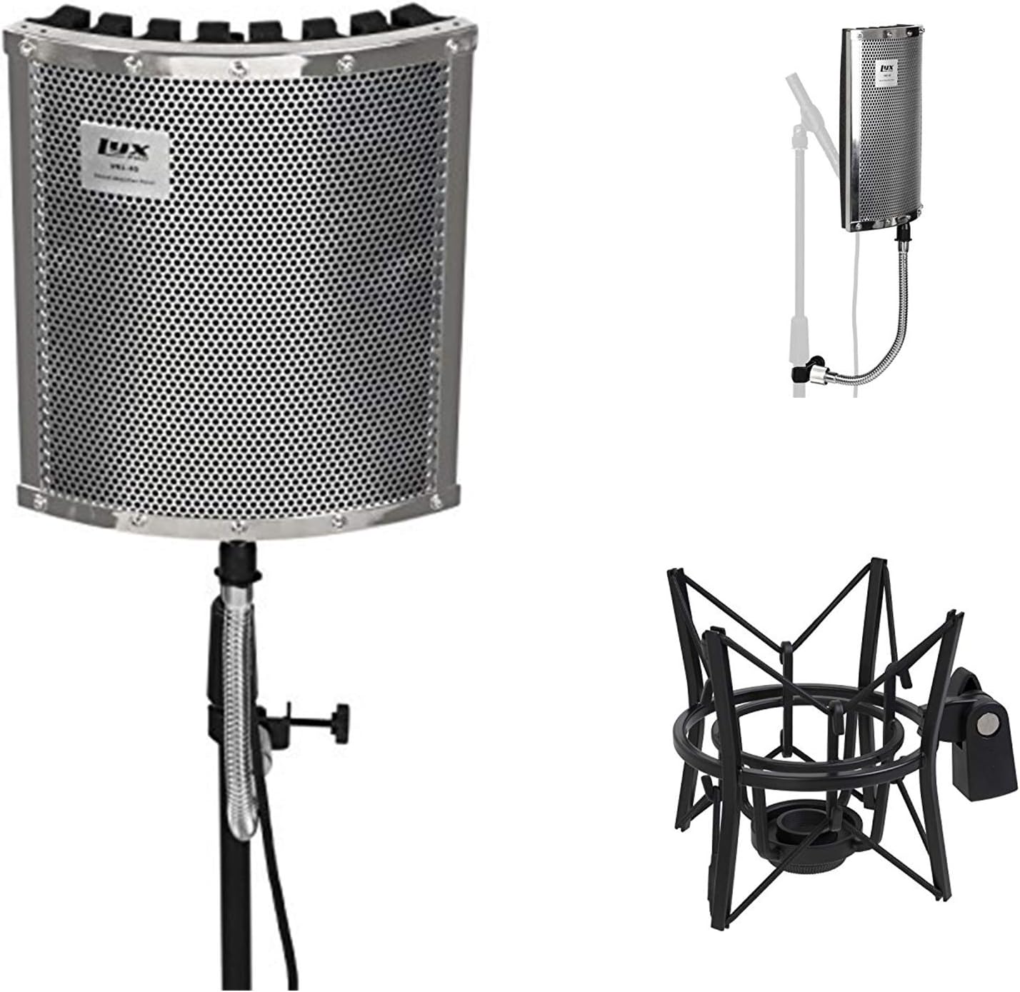 LyxPro Vocal Booth 40 Portable Acoustic Isolation Instrument Shield