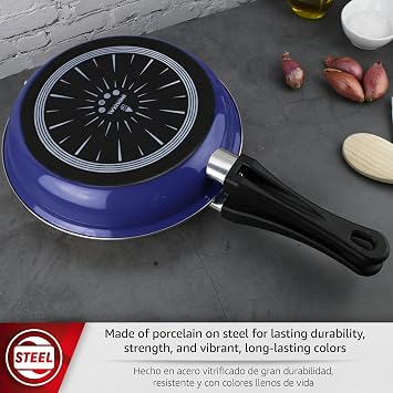 Magefesa Frittata 9.4-Inch Nonstick Double Sided Frying Pan, All-Stovetops Compatible, Dishwasher Safe Ideal for Spanish Tortilla