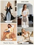 GRACE KARIN Women's Long Cardigan Sweaters 2026 Trendy Lightweight Knit Duster Coat V Neck Button Up Sweater Maxi Dress