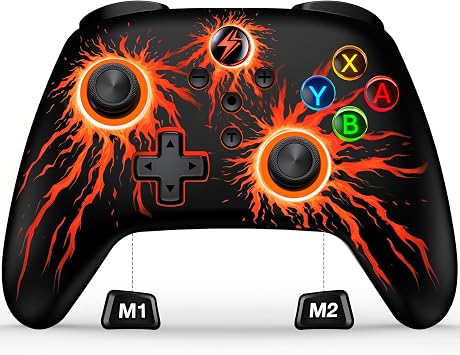 EXTREMECOOL Wireless Switch Controllers for Nintendo Switch 2/1Lite/OLED, Switch Pro Controller support iOS/Android/PC, Switch Remote Gamepad with Macro/Turbo/Motion Control/Vibration/Wake Up