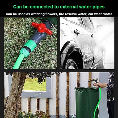 Miniatura 3 de Piscina sobre el suelo redonda de lona para estanque de peces sobre el suelo, piscina sobre el suelo con válvula de drenaje para cría de koi,