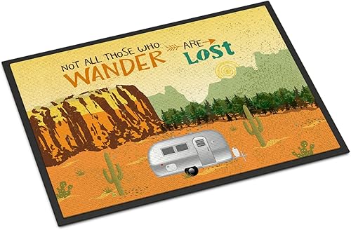 Caroline's Treasures VHA3026MAT Airstream Camper - Tapete para puerta delantera, 18 x 27 pulgadas, tapete para puerta delantera, interior y