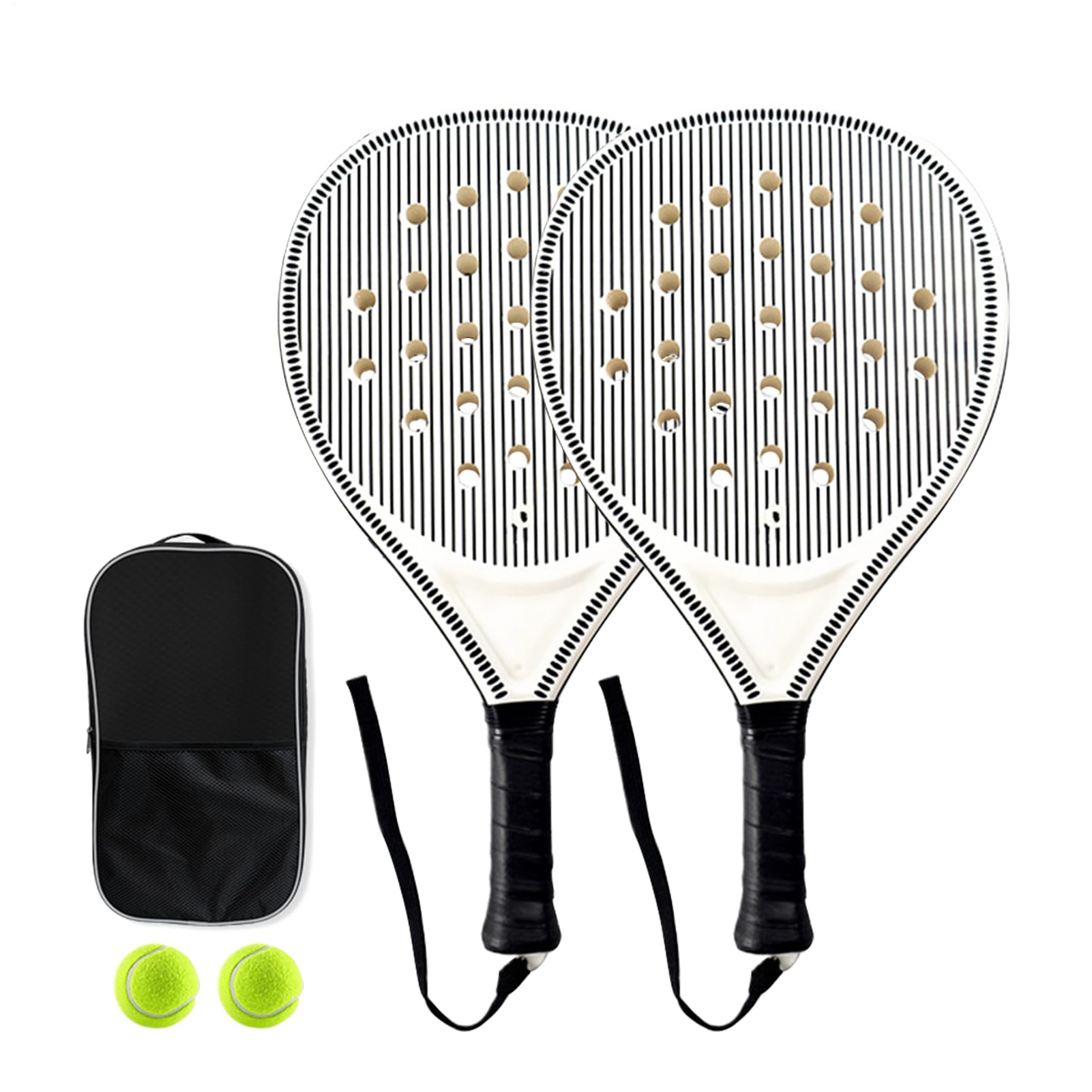 Strandpaddel, Paddel -Tennisschläger,Beach Paddle Game Set | Optimierte Luftstromlöcher leichte Schläger für Kinder Junior Children Sport Training Travel Outdoor -Aktivitäten