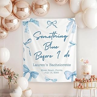 Personalized Bachelorette Party Tapestry, Custom “Lucky In Love” Banner for Bride Tribe, Las Vegas Themed Bridal Shower Backdrop for Girls Weekend