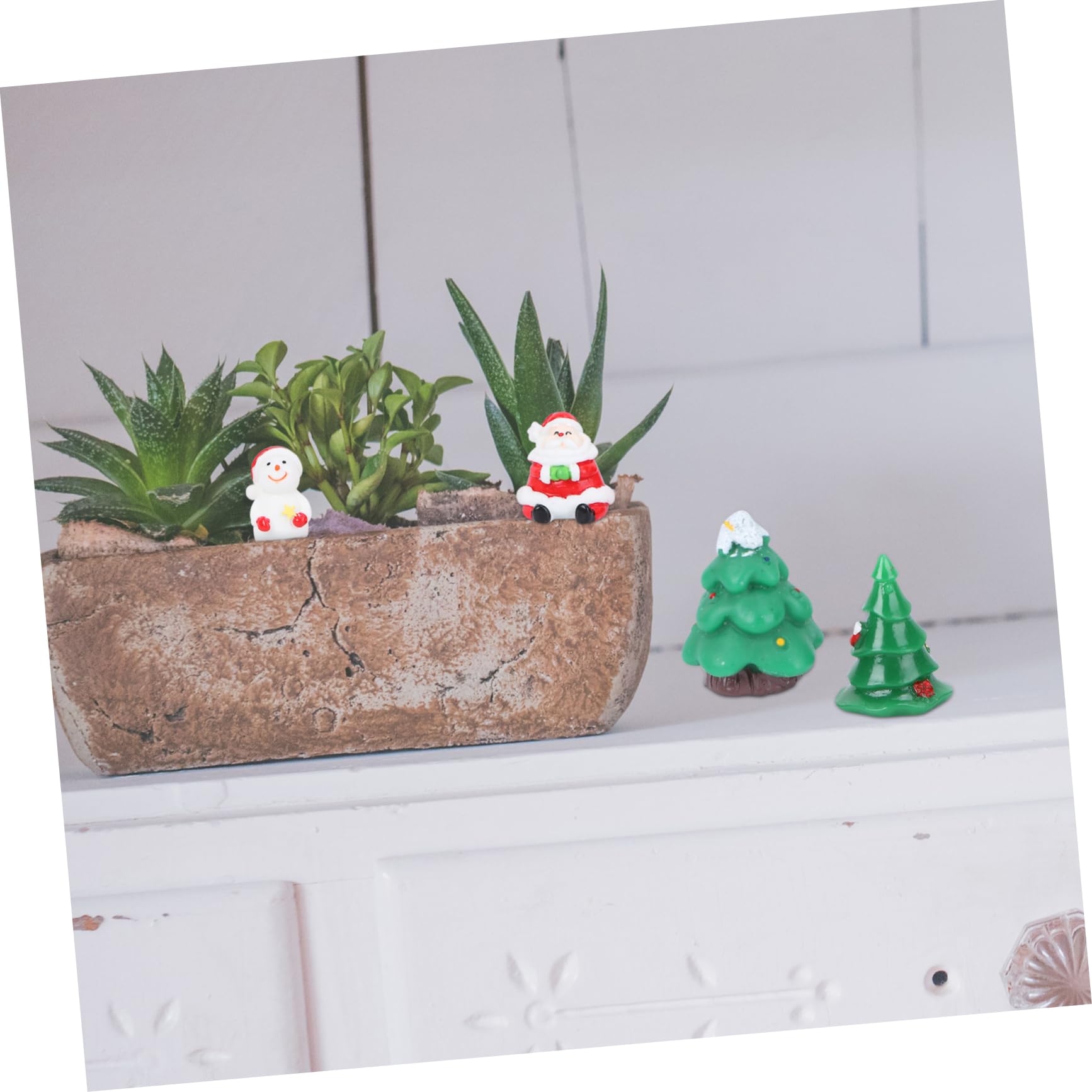 Amosfun 69pezzi Natalizi Miniature Per Decorazioni e Accessori Per Un Natalizio