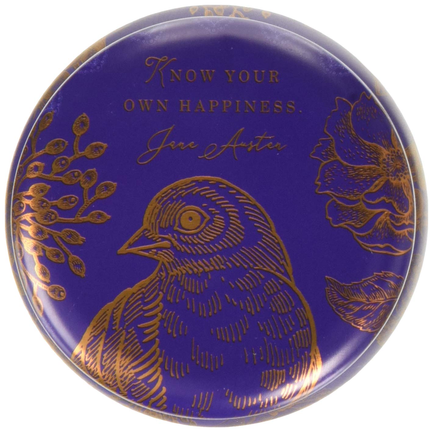 Insight Editions Jane Austen: Know Your Own Happiness Scented Tin Candle (3Oz)