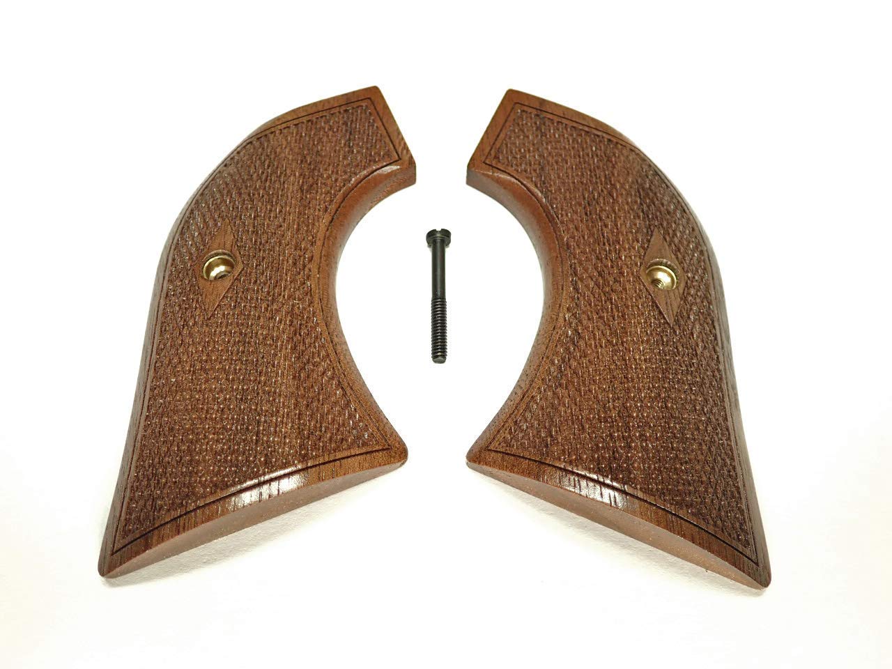 Ruger Vaquero / Blackhawk Walnut Wood Grips – XR3-RED Frame – Texas Ranger Style
