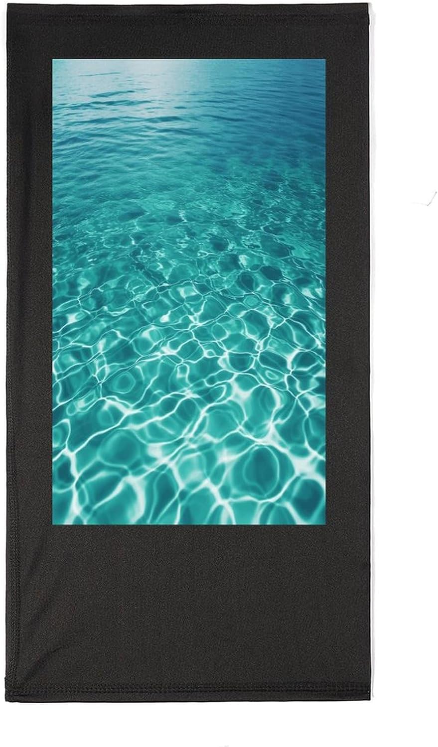 Blue Aqua Pool Water Neck Gaiter Breathable Face Mask Ice Silk Neck Gaiter Cycling Cooling Face Cover Scarf Balaclava Cycling Mask Scarf for Sports Climbing Running