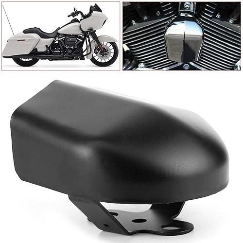 Miniatura 3 de Fydun Funda HD – Reemplazo de la cubierta de bocina de motocicleta compatible con Touring con Stock Hofor RNS 1993?2018 (negro)