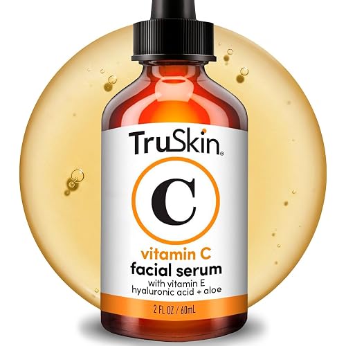 TruSkin Vitamin C Serum for Face – Anti Aging Face Serum with Hyaluronic Acid & Vitamin E – Brightening Formula for Improving Appearance of Dark Spots, Fine Lines & Wrinkles – All Skin Types, 2 Fl Oz