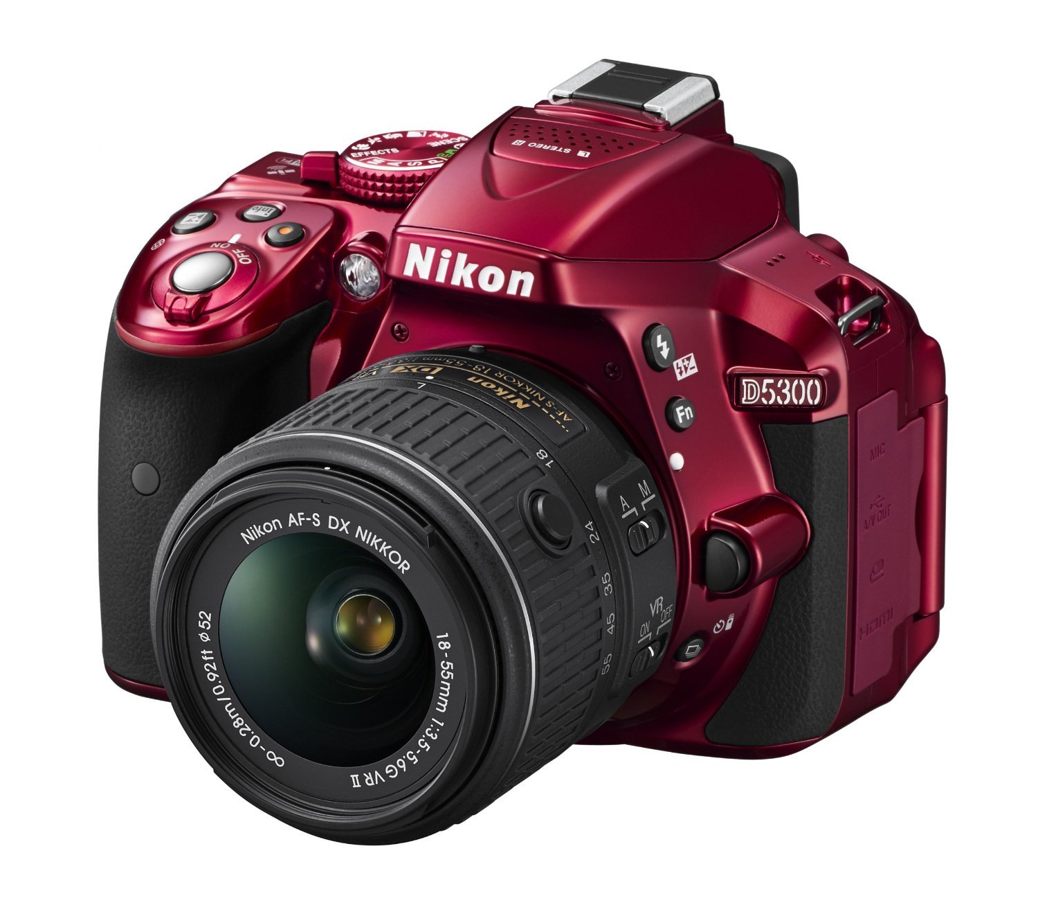 Nikon【D5300】18-55 VR II kit レッド Buy Nikon D5300 Digital SLR Camera(Red) with AF-S 18-55mm VR