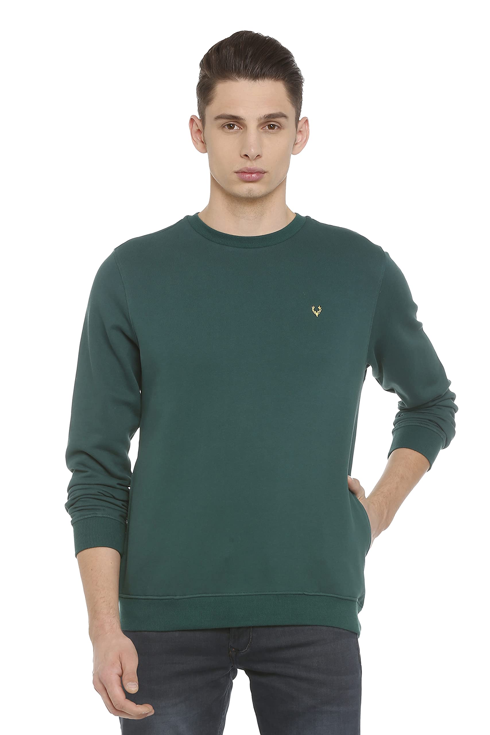 Allen SollyMen's Cotton Blend Casual Crew Neck Sweatshirt