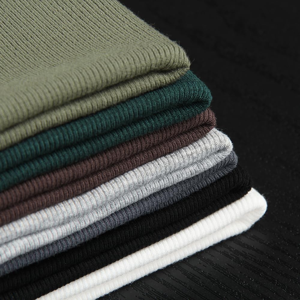 PALINDA Camicie da donna a costine a collo alto aderente a maniche lunghe Basic Thermal Layering Top
