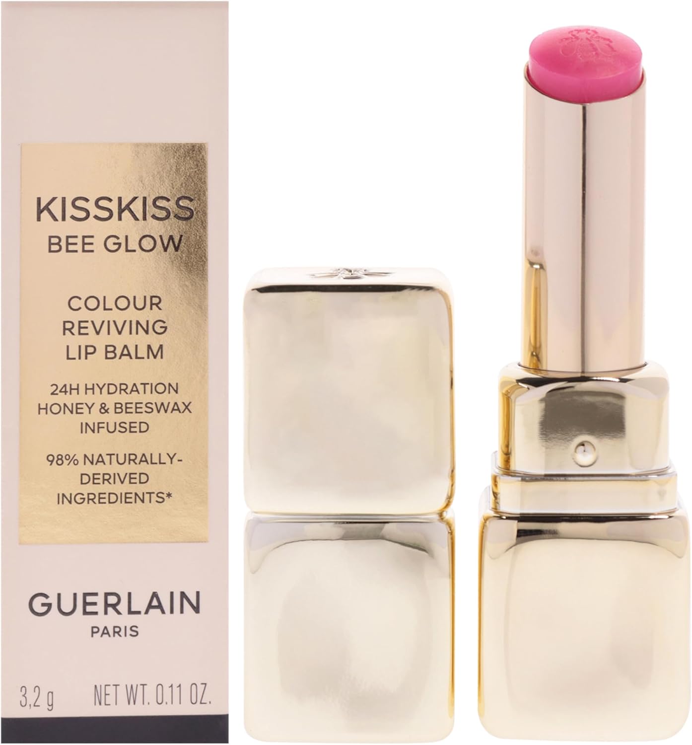 Kiss Kiss Bee Glow Lip Blam - 458 Rose Glow by Guerlain for Women - 0.11 oz Lip Blam