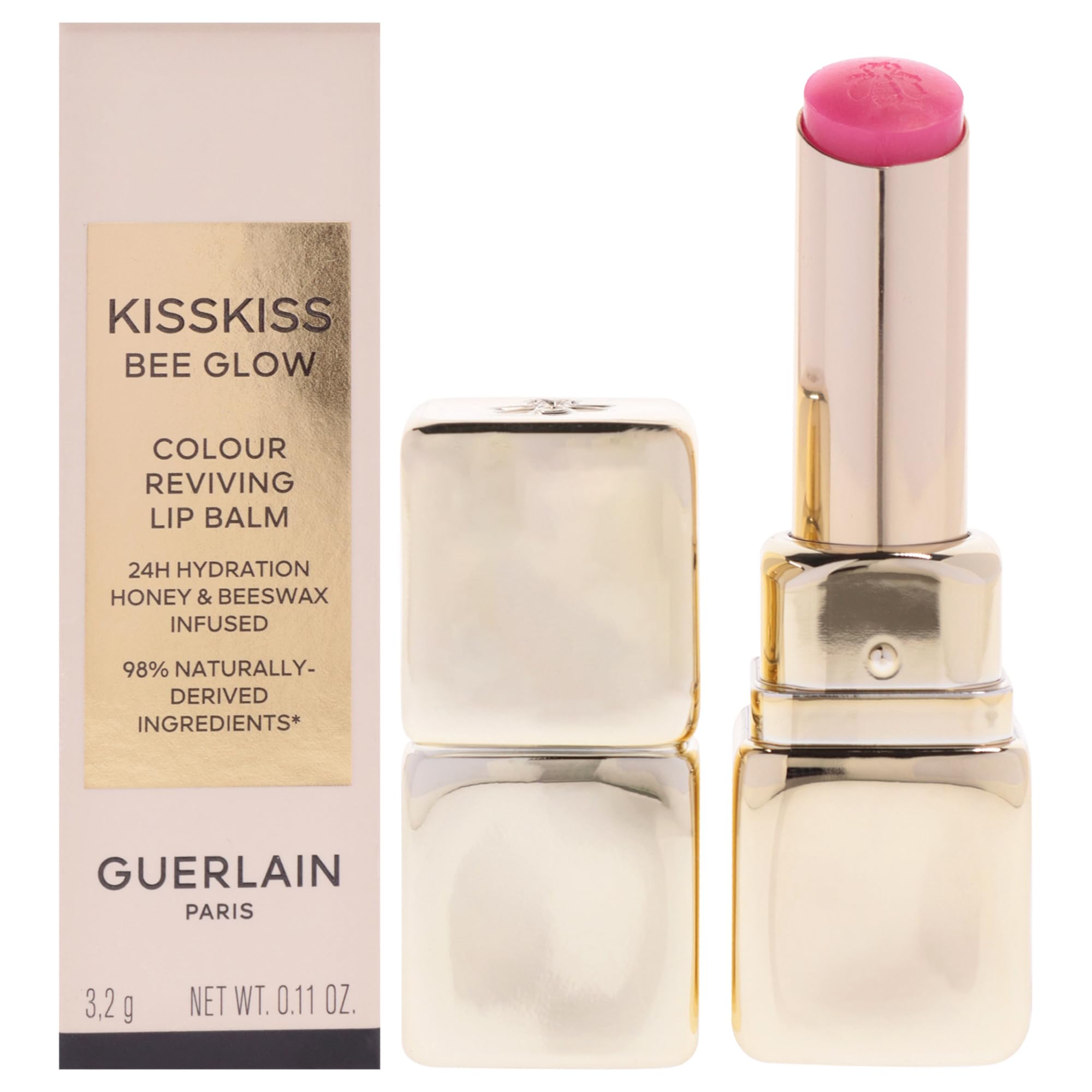 Guerlain Kiss Kiss Bee Glow Lip Balm 458 Pop Rose Glow