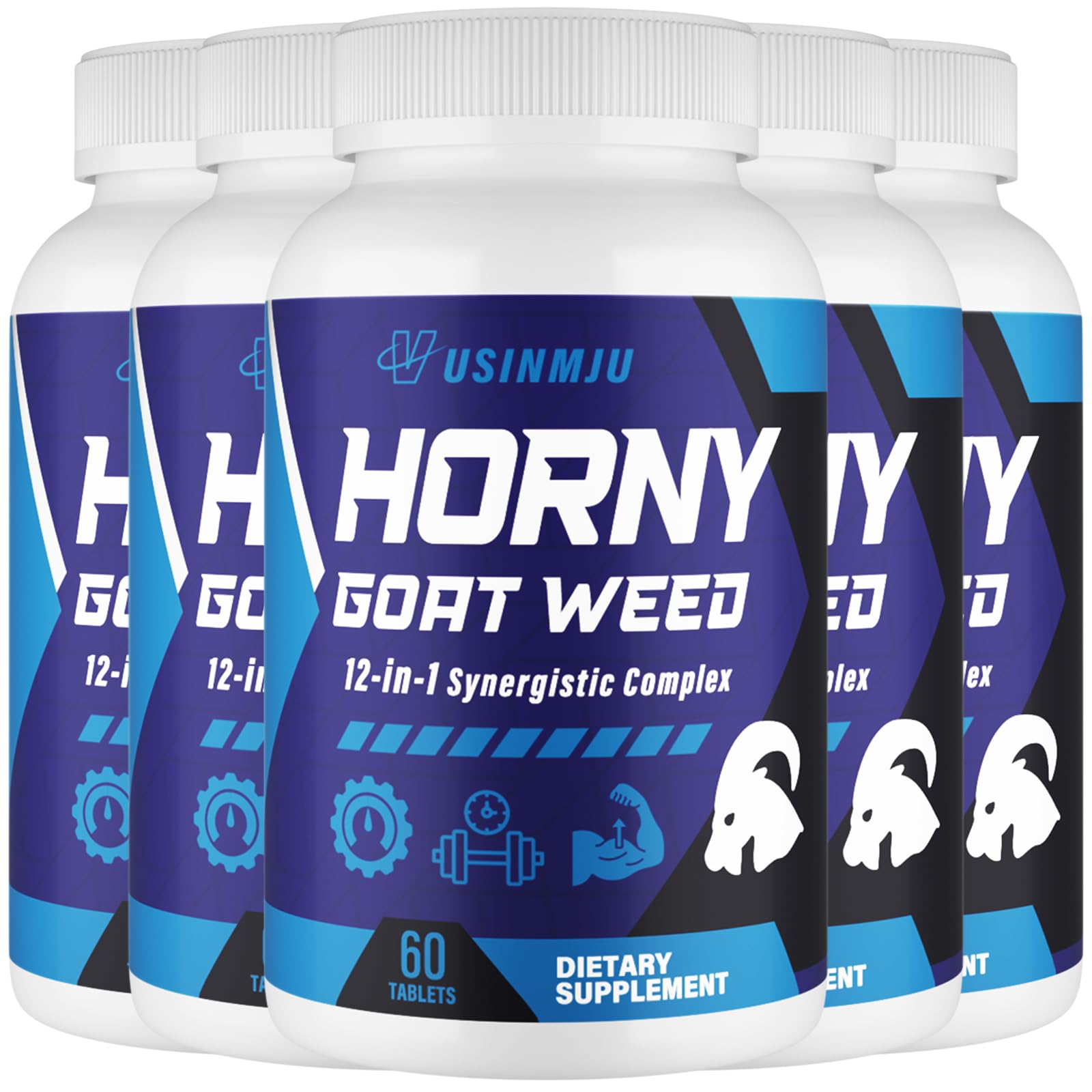 Hornygoatweed for Men, 12 in 1, Maca, Tongkat Ali, 60 Tablets — Amazon image 8
