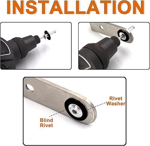 Miniatura 5 de ISPINNER Kit surtido de 325 arandelas de remache de respaldo, arandelas de acero inoxidable para remaches ciegos de diámetro 332 pulgadas 18
