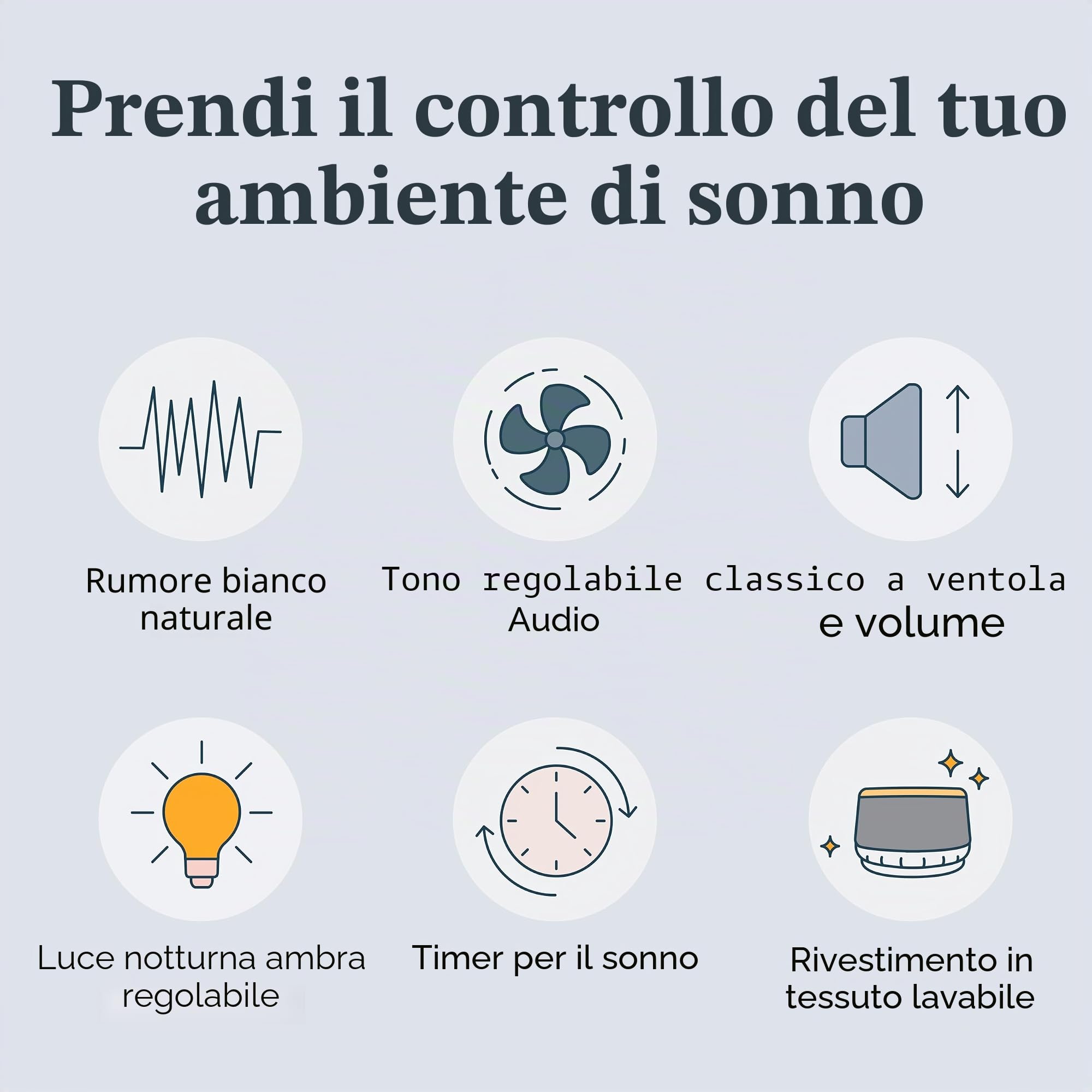 Dohm Nova White Noise Sound Machine, luce notturna, 10 velocità ventola, rumore rosa calmo, riduzione rumore, privacy ufficio, volume regolabile, sonno migliore neonati