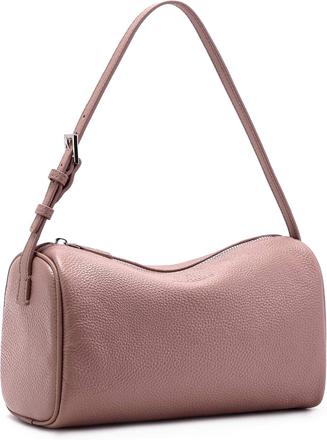 Genuine Leather Crossbody Purses for Women: Small Leather Barrel Shoulder Bags – Designer Trendy Handbags for Ladies