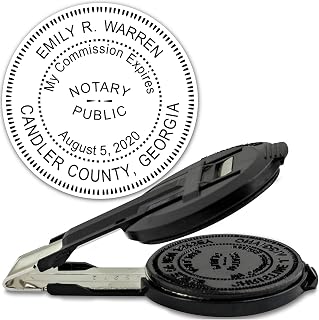 MaxMark Insert Only for Notary Seal Round Embosser for Georgia State