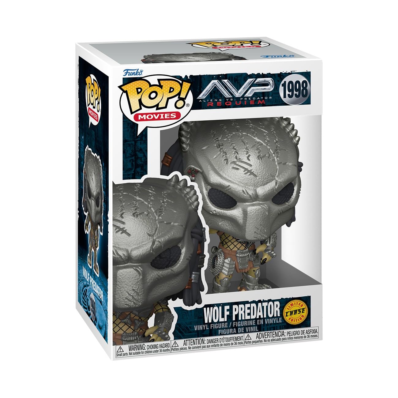 Funko POP! Movies: Aliens vs. Predator Requiem - Wolf Predator - 1 in 6 Chance of Receiving the Rare Chase Variant - Styles May Vary - Sammelbare Vinylfigur - Geschenkidee - Offizielles Merchandise - 3