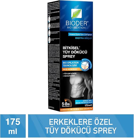 Bioder Tüy Dökücü Sprey Erkek 175 Ml - Tüy Azaltıcı Etki