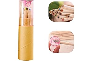 Buspoll Mini Colored Pencils with Sharpener: Portable Pencils for Drawing and Sketching