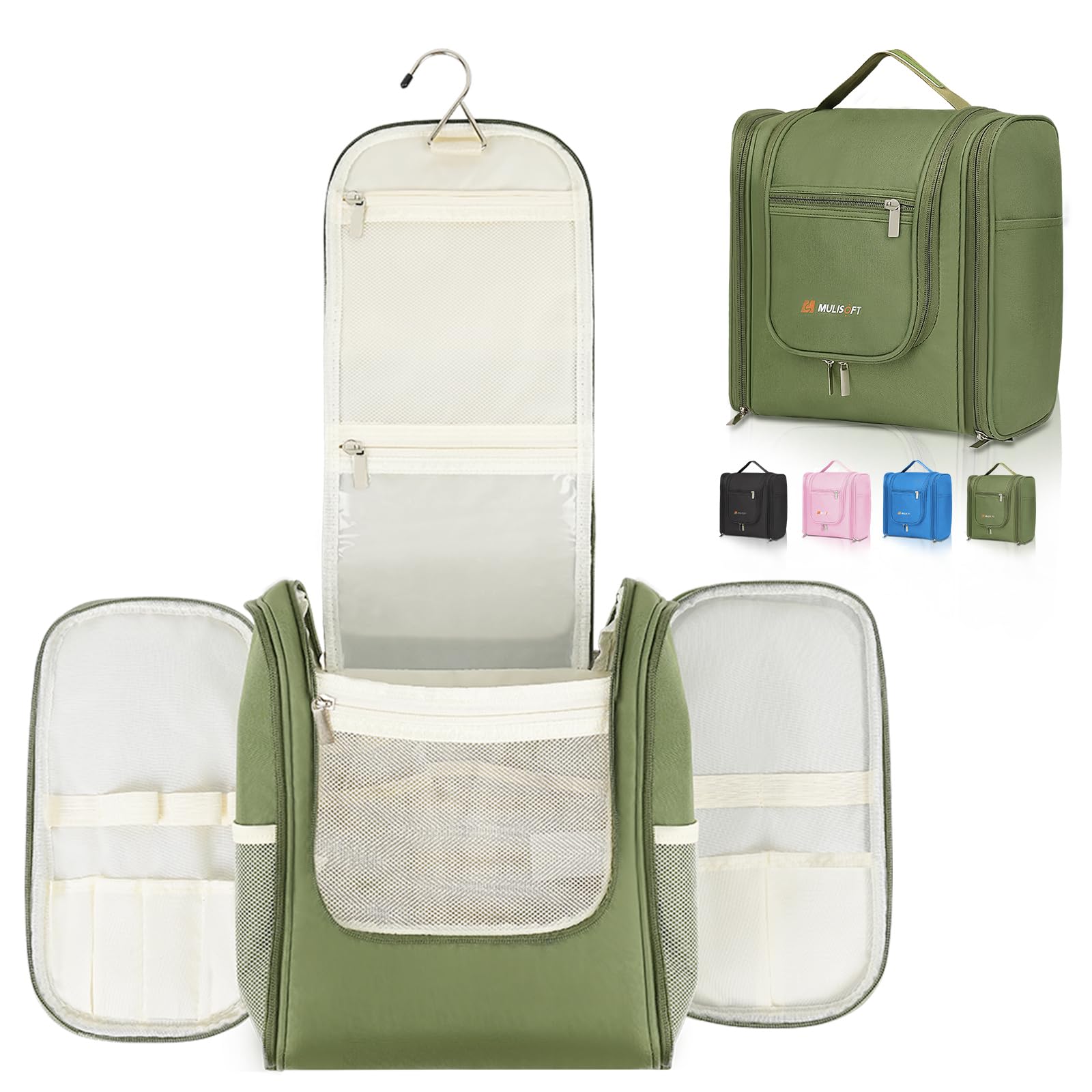 Amazon.com: MULISOFT Travel Toiletry Bag for Women & Man, Extra Large ...
