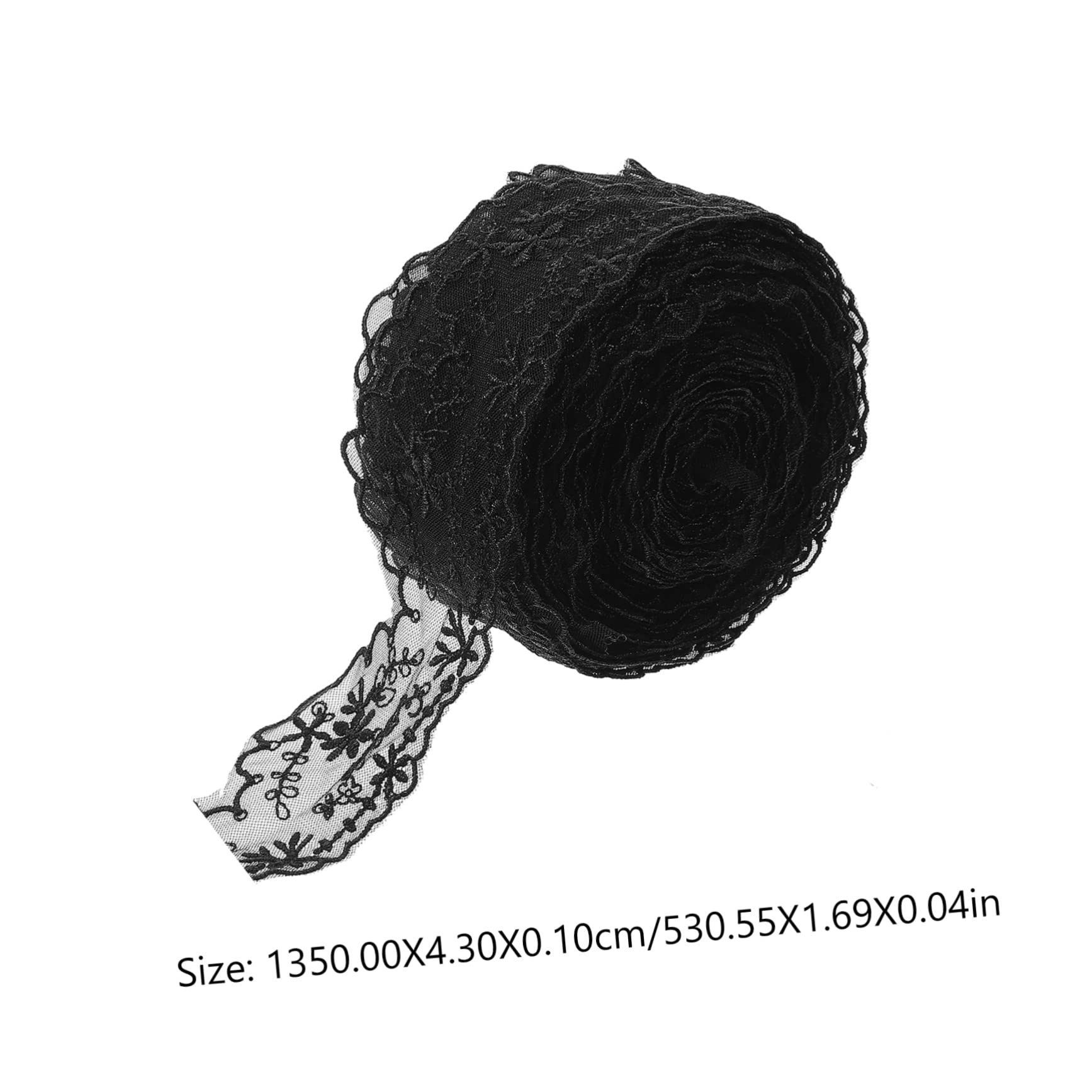 STOBOK 4rollos Encaje De Flores Para Ropa y Manualidades Ribete De Encaje Resistente Para Accesorio De Costura De Yardas