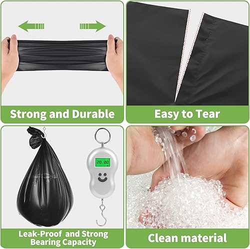 Miniatura 4 de Bolsas de inodoro portátiles ultra fuertes, 100 unidades, forro de cubo de 5 a 8 galones, bolsas de inodoro biodegradables gruesas para acampar para