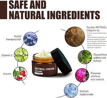 Retinol Anti Aging Wrinkle Removal Skin Firming Cream, Retinol Body Lotion Firming Moisturizer, Anti-Aging Face Cream for Lines and Wrinkles, 30g (1pcs)