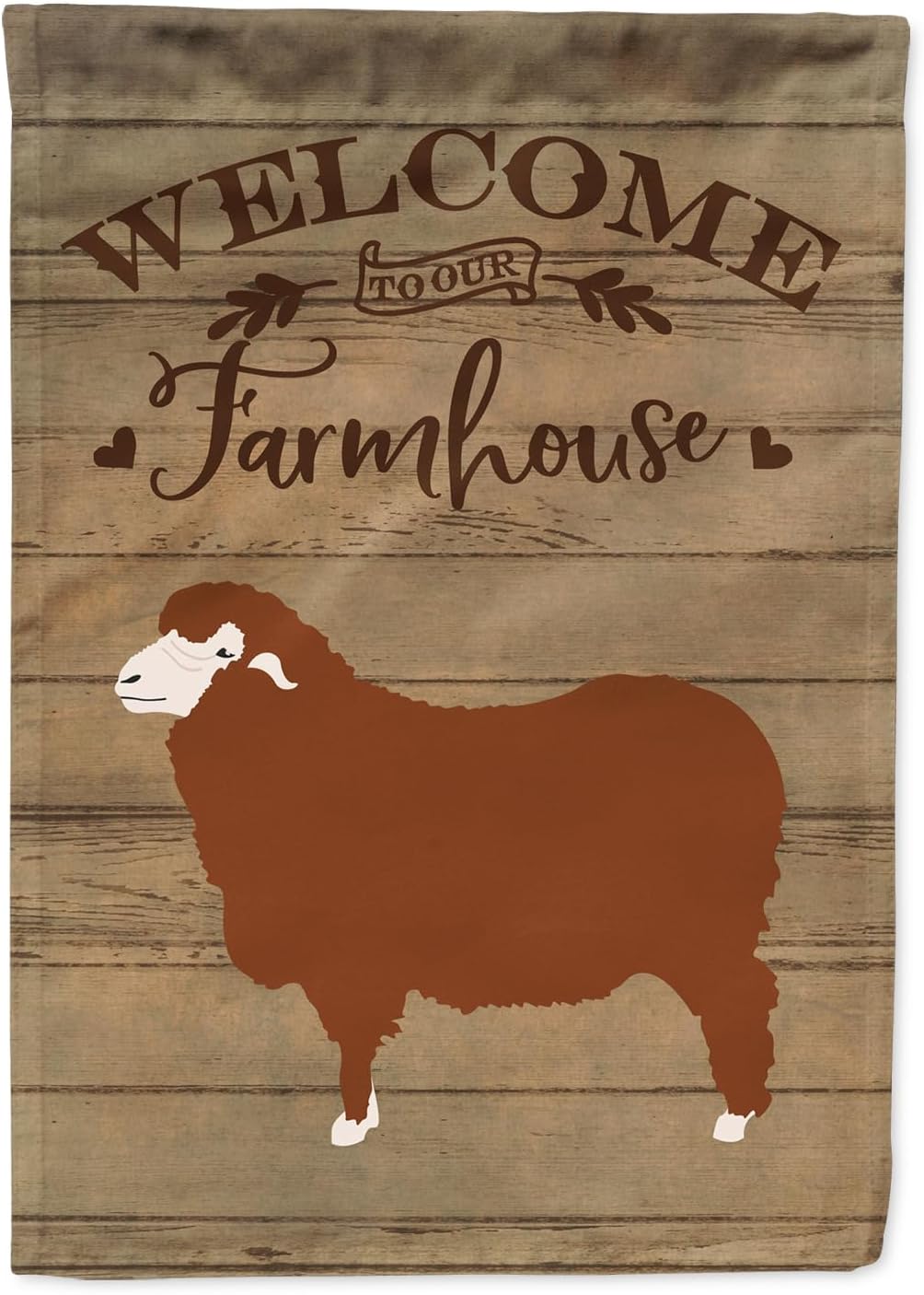 Caroline's Treasures CK6828CHF Black Bengal Goat Welcome House Flag Large Porch Sleeve Pole Decorative Outside Yard Banner Artwork Wall Hanging, Polyester, House Size, Multicolor