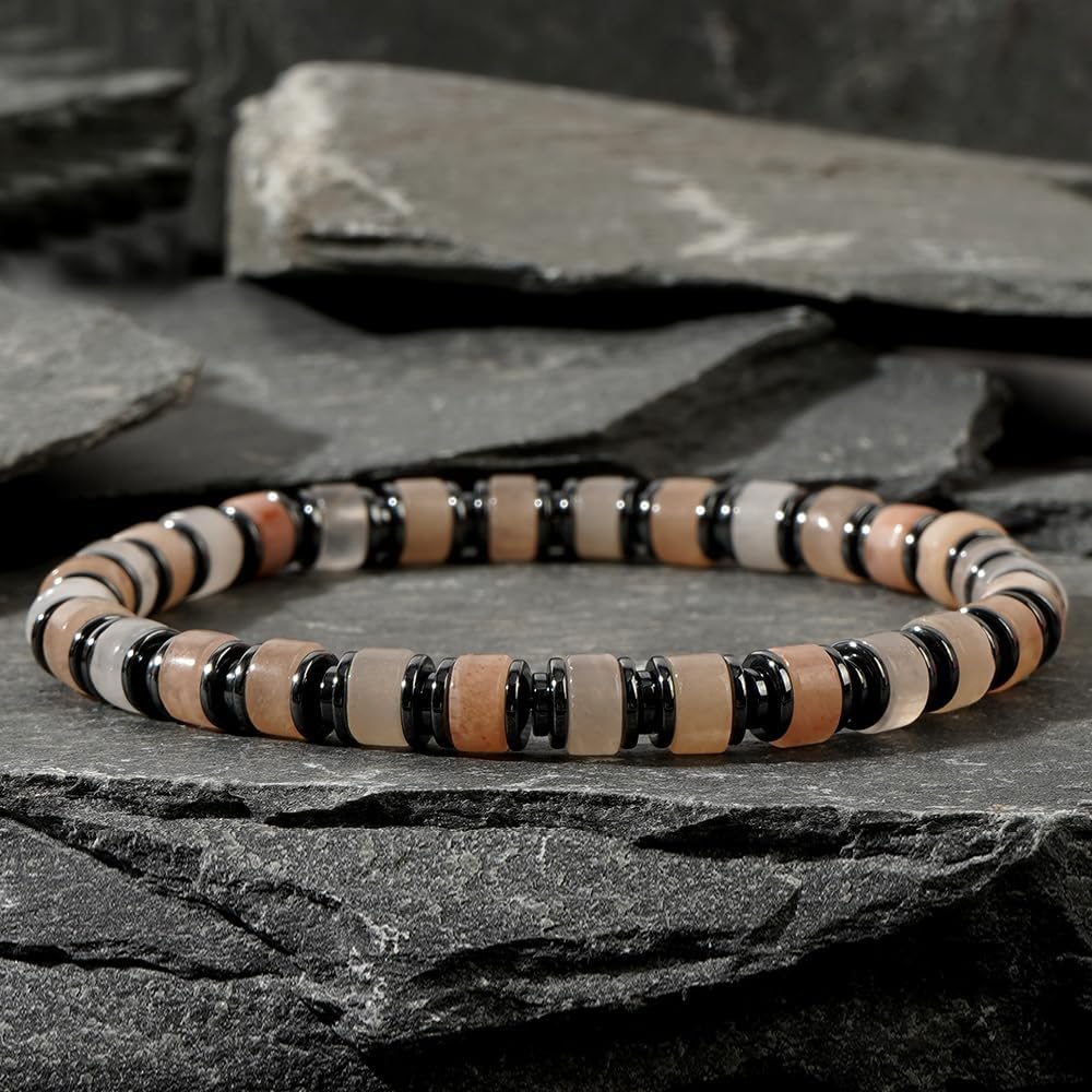 Dainty Beaded Bracelet Handmade Stretch Bracelets For Women Men Trendy,Fashion Bohemian Beads Crystal Gemstone Jewelry Gift Frindship. - Image 3