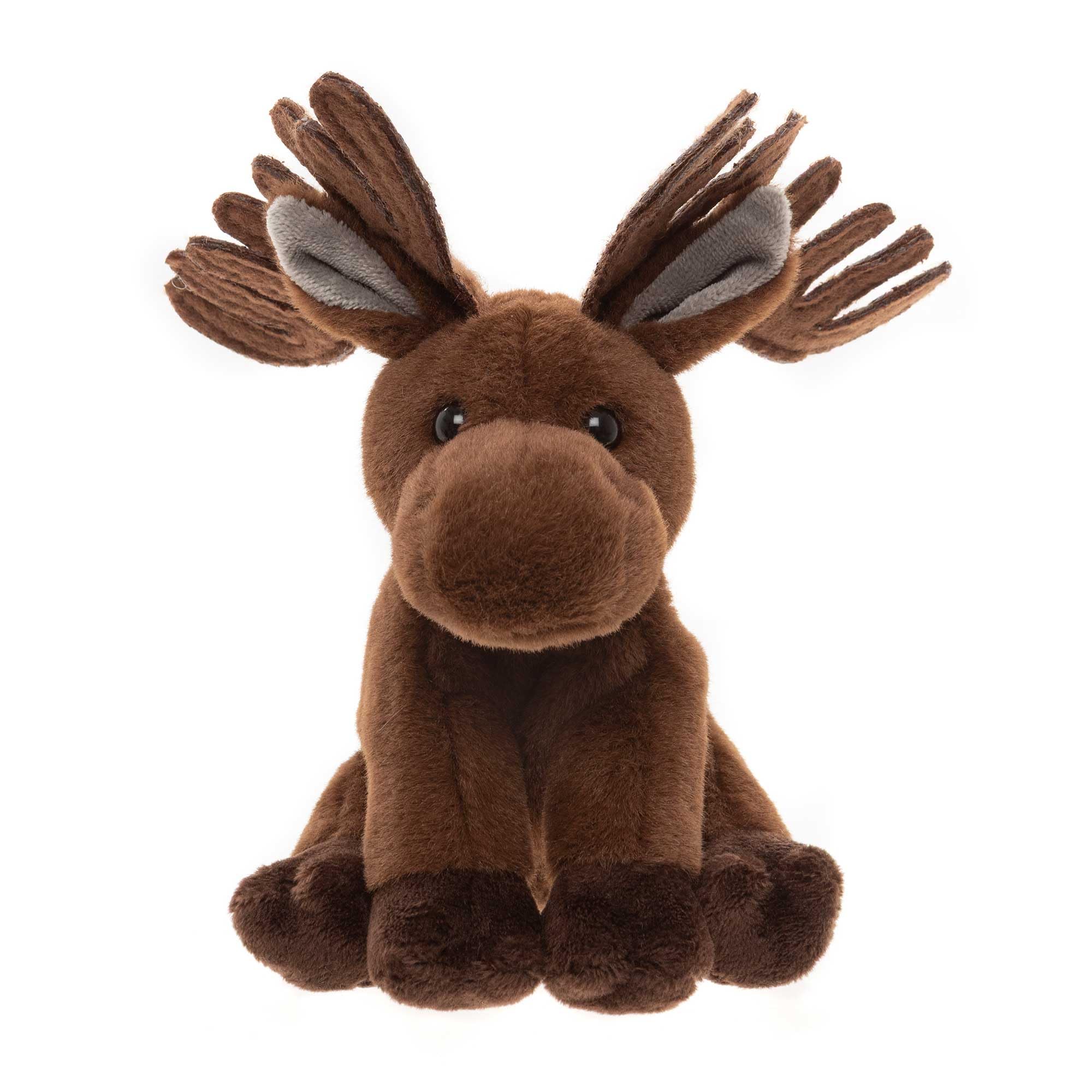 Charlie Bears Cuddle Cub Irish Elk | Extinct Brown Plush Pocket-Sized Stuffed Animal Baby Gift Toy