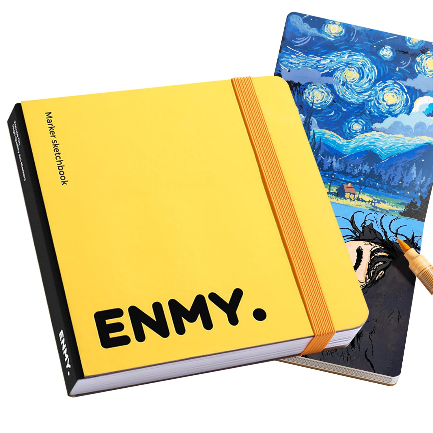 Amazon.co.jp: ENMY 写生帳 120mmX120mm アクリルマーカー用紙