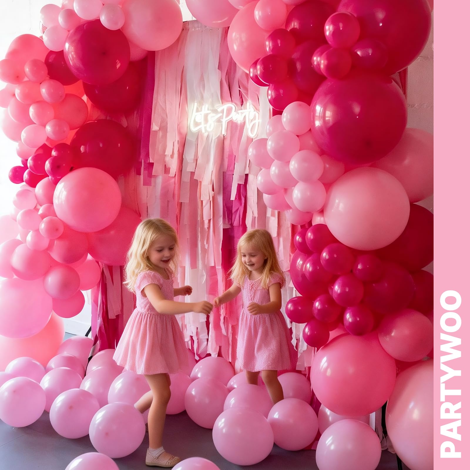 Hot Pink Balloons - 66pcs 12 Inch Party Balloons -7 Hot Pink Balloons - 66pcs 12 Inch Party Balloons -7