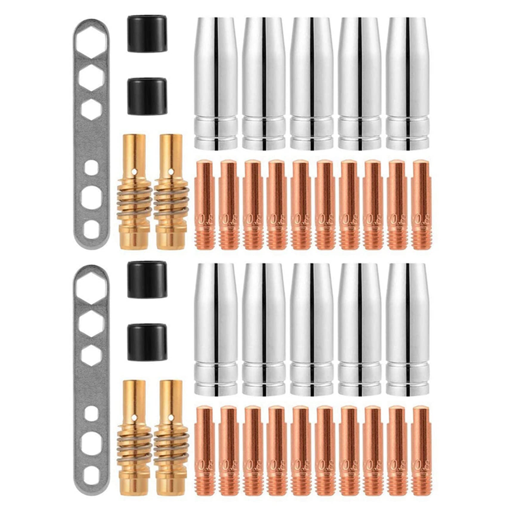 Embouts de soudeur MB15 CO2 anti blocage de fil pour torche MIG (x40)