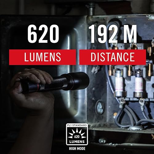 Miniatura 2 de Coast HX5R Linterna LED recargable de 345 lúmenes con enfoque deslizante y compatible con CR123, baterías incluidas