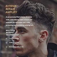 Vista 4 de Correctivo, tratamiento diario sin enjuague, salud del cuero cabelludo y crecimiento del cabello tópico para hombres para un cuero cabelludo