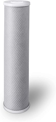 Miniatura 2 de Filtro de agua de bloque de carbono de cáscara de coco de alta capacidad, cartucho de 5 micrones, 4.5 x 20 pulgadas para sistema universal para toda
