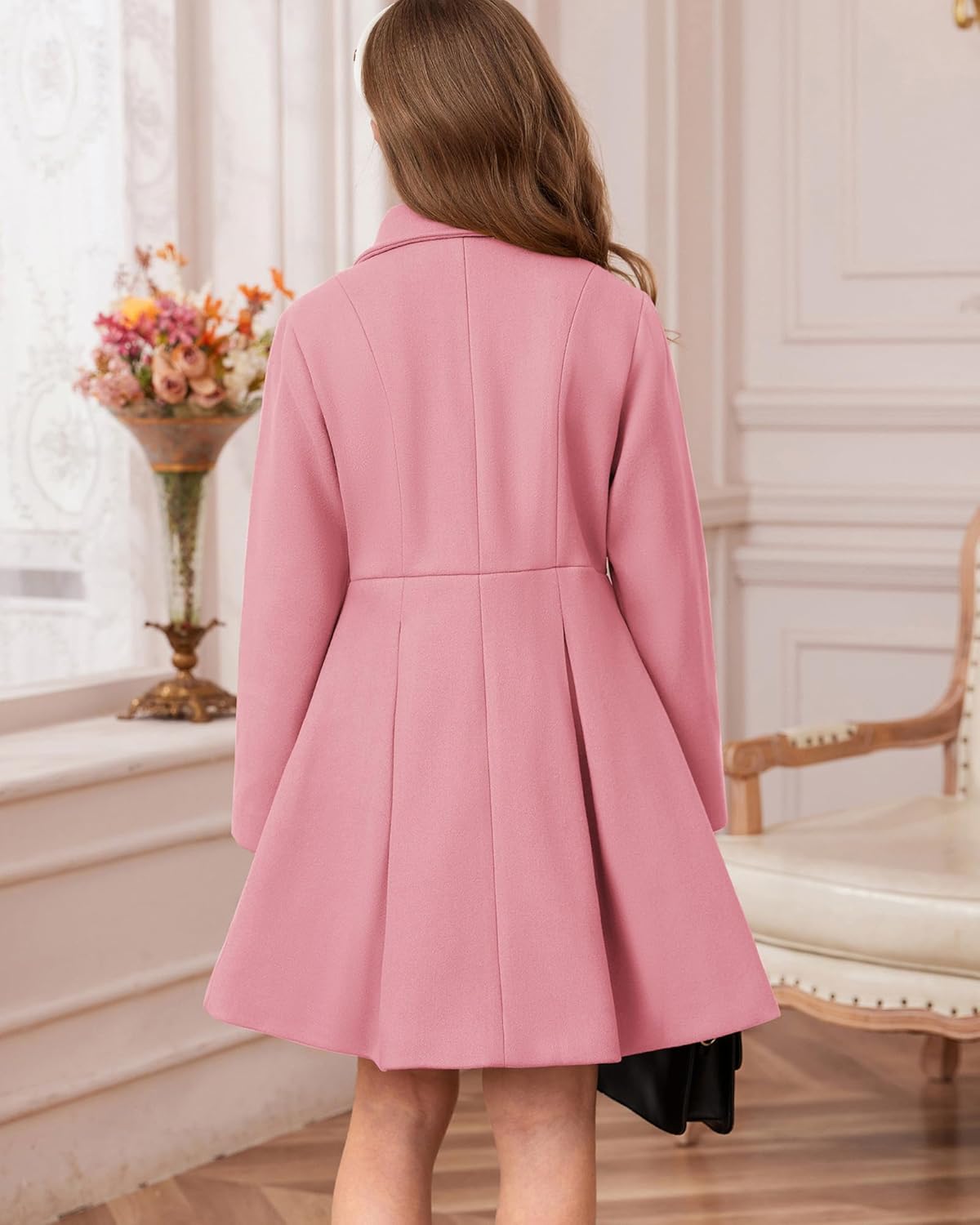 Elegant Pink Coat for Girls