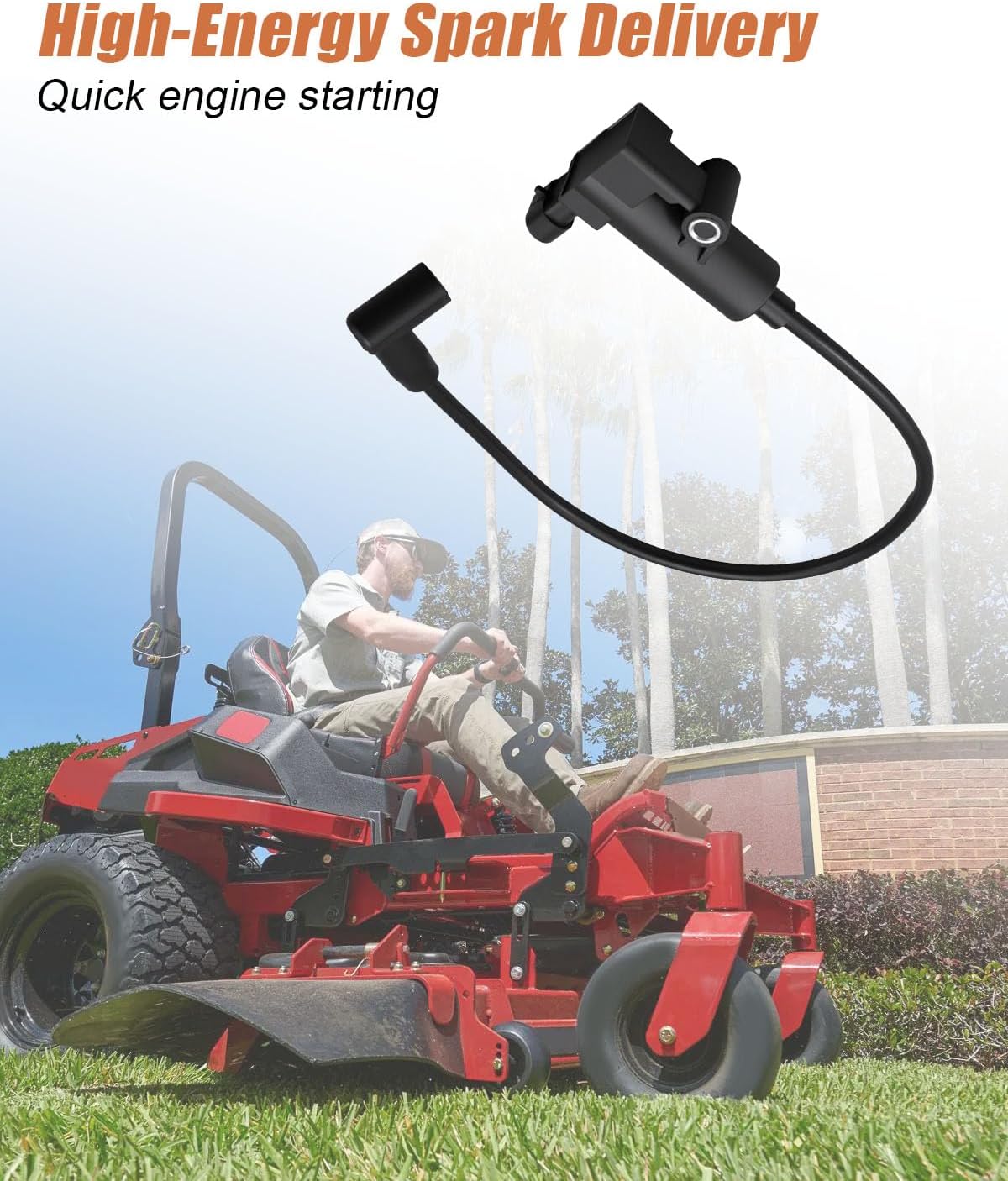 25 519 02-S EFI Ignition Coil Fit for Kohler ECH630 ECH650 ECH980 CH680 ECH730 CH740 ECV650 ECV730 ECV740 ECV749 & More Replace 25-519-02-S 2551902-S