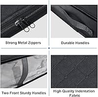 Vista 4 de Contenedores de almacenamiento debajo de la cama, paquete de 4 bolsas de almacenamiento grandes para debajo de la cama, contenedores