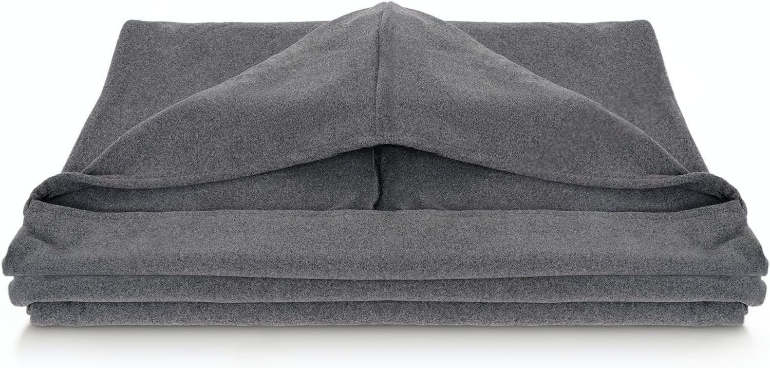 Wearable Sleep Pod for Adults, Breathable Hoodie Sleep Sack Blanket for Stress Relief and Deep Sleep, Portable Camping Sleeping Bag for Travel, Home & Outdoor